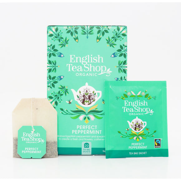 English Tea Shop Organic Fairtrade Perfect Peppermint (20 Tea Bags)