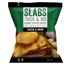 Slabs Cheese & Onion Chunky Crisps Sharing Bag (160g)