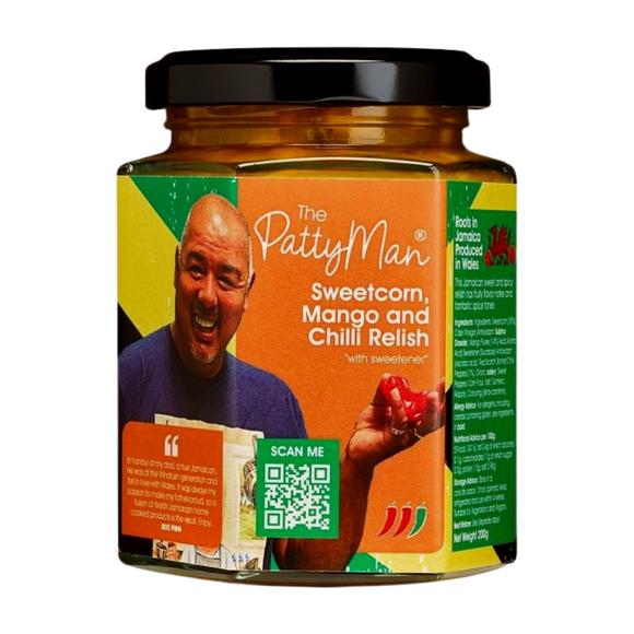 The Patty Man Jamaican Sweetcorn Mango & Chilli Relish (226g)