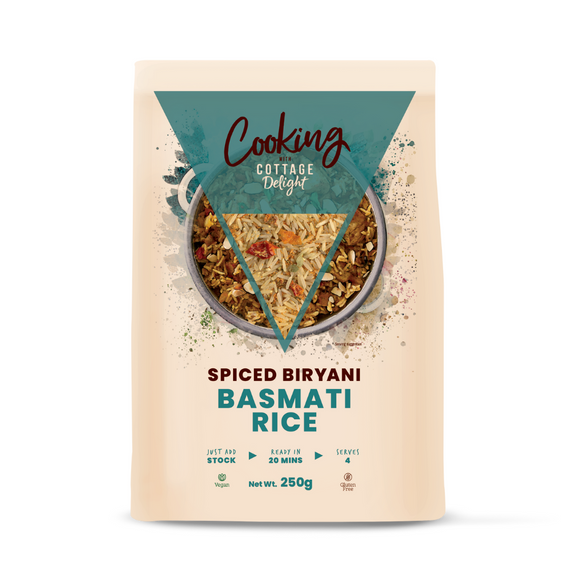 Cooking with Cottage Delight Spiced Biryani Basmati Rice (250g)