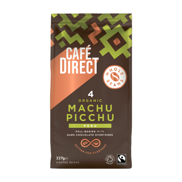 Cafe Direct Fairtrade Machu Picchu Organic Coffee Beans (227g)