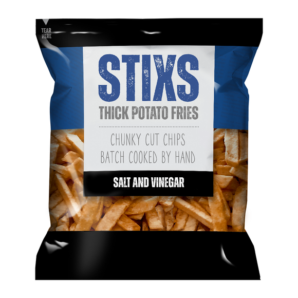 Stixs Salt & Vinegar Thick Potato Fries (60g)