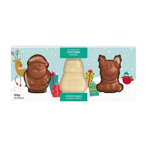 Cocoba Christmas Character Chocolate Bites (100g)