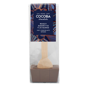 Cocoba Amaretto Flavoured Hot Chocolate Spoon (50g)