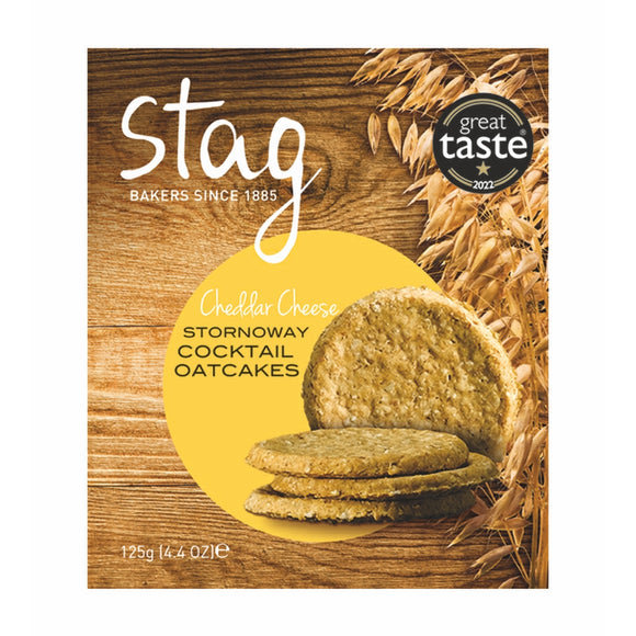 Stag Cocktail Cheddar Oatcakes (125g)