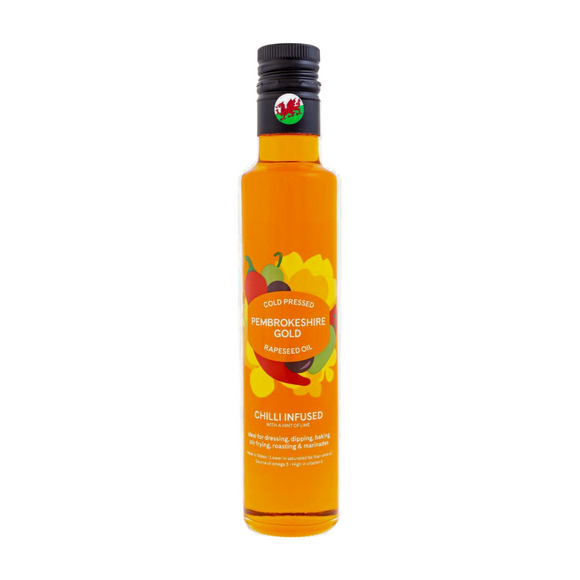 Pembrokeshire Gold Chilli Infused Rapeseed Oil (250ml)