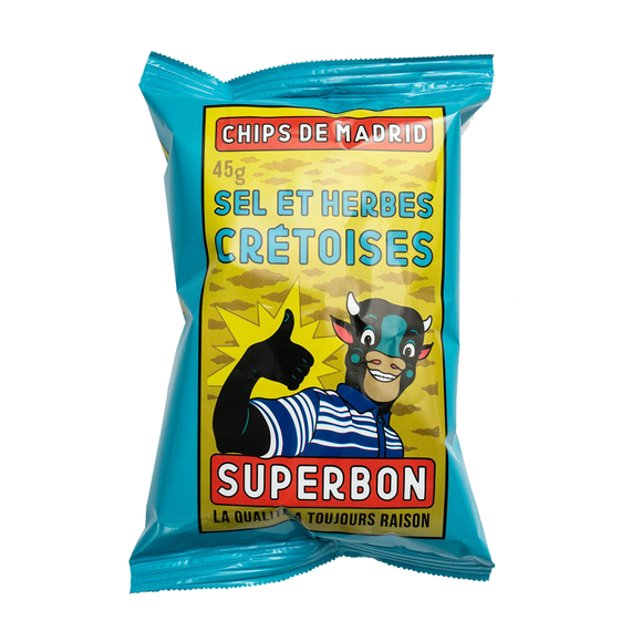 Superbon Sel et Herbes (Salt & Herbs) Chips (45g)