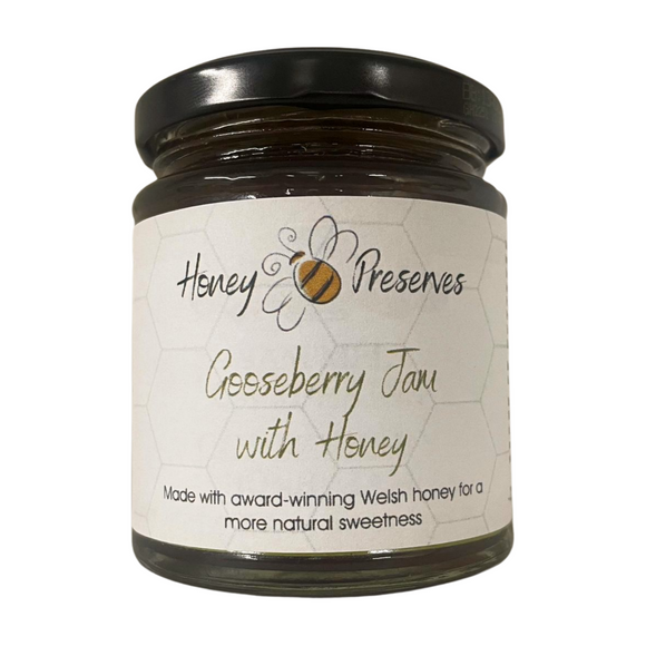 Honey Bee Preserves Gooseberry Jam with Honey (227g)