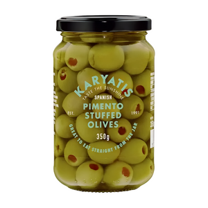 Karyatis Spanish Pimento Stuffed Olives (350g)