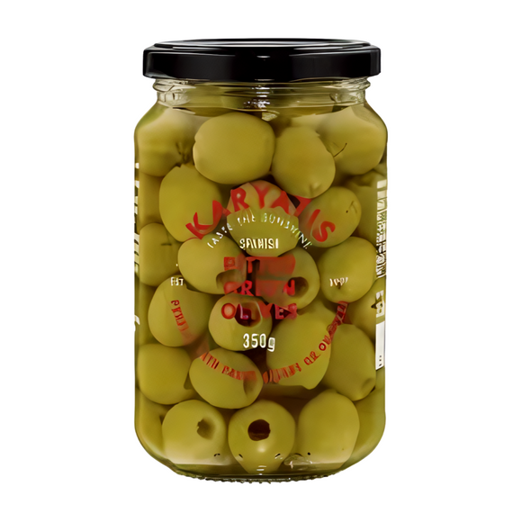 Karyatis Spanish Pitted Green Olives (350g)