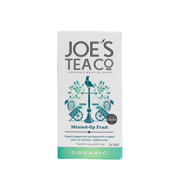 Joe's Tea Co Minted-Up Fruity Organic Tea (15 Pyramids)