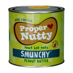 Proper Nutty Nowt But Nuts Smunchy Peanut Butter Tin (1Kg)
