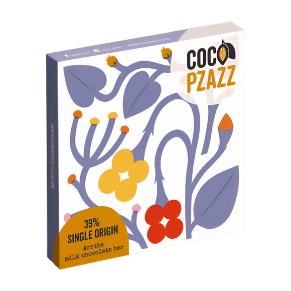 Coco Pzazz 39% Single Origin Arriba Milk Chocolate Bar (80g)