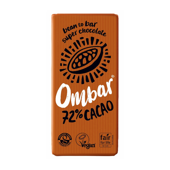Ombar 72% Cacao Chocolate Bar (70g)