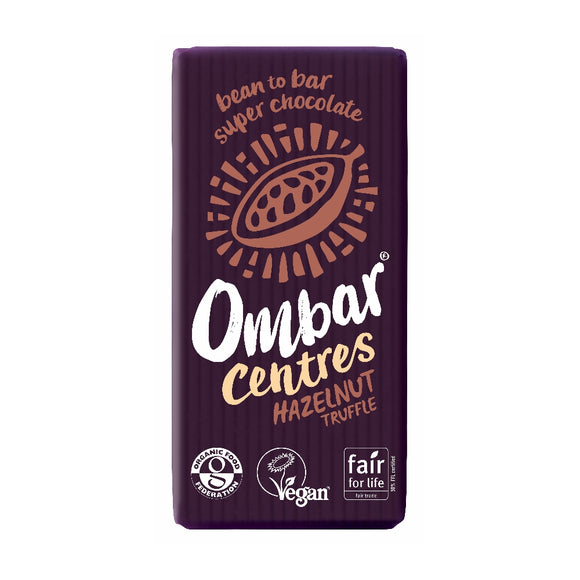 Ombar Centres Hazelnut Truffle Chocolate Bar (35g)
