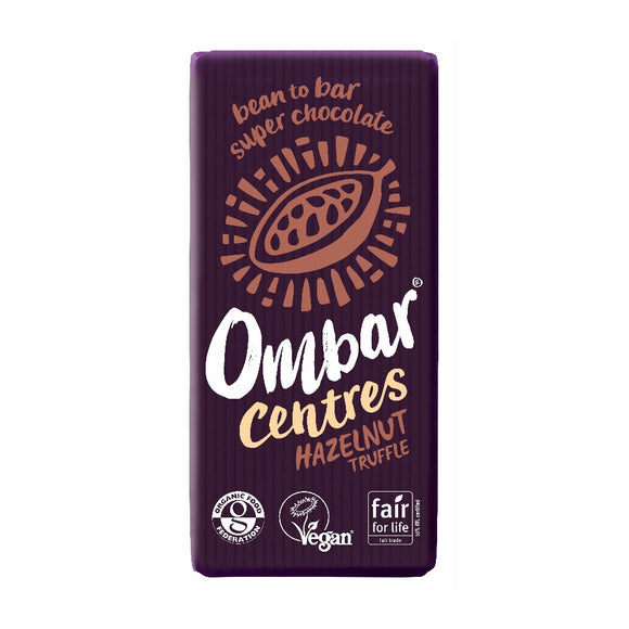 Ombar Centres Hazelnut Truffle Chocolate Bar (70g)