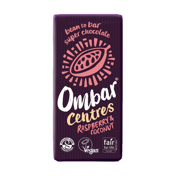 Ombar Centres Raspberry Chocolate Bar (70g)