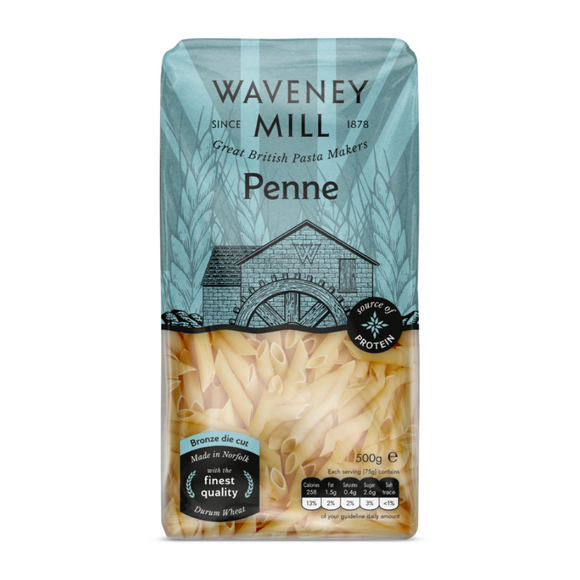 Waveney Mill Penne Premium British Pasta (500g)