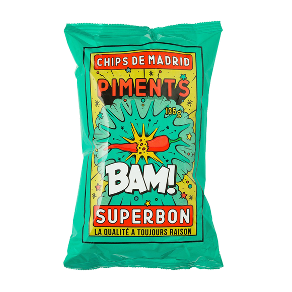 Superbon Piments (Chilli Pepper) Chips (135g)