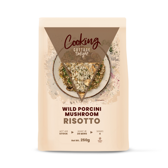 Cooking with Cottage Delight Wild Porcini Mushroom Risotto (250g)