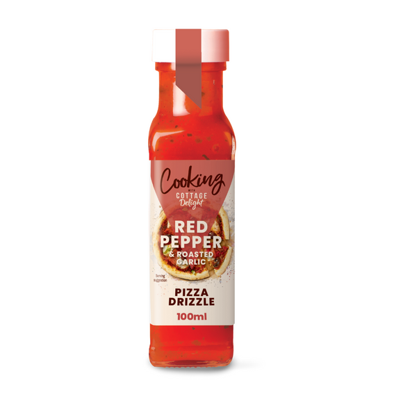 Cooking with Cottage Delight Red Pepper & Roasted Garlic Pizza Drizzle (100ml)