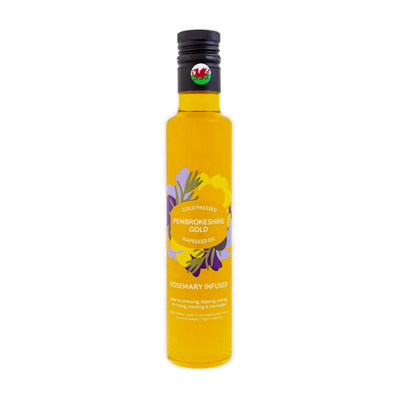 Pembrokeshire Gold Rosemary Infused Rapeseed Oil (250ml)