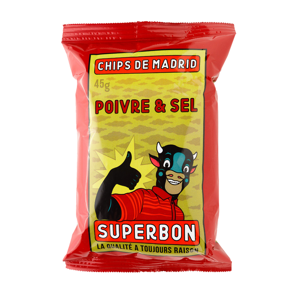 Superbon Poivre & Sel (Pepper & Salt) Chips (45g)