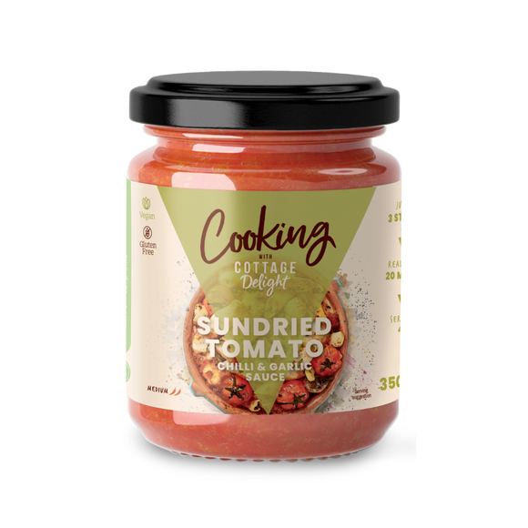 Cooking with Cottage Delight Sundried Tomato, Chilli & Garlic Sauce (350g)