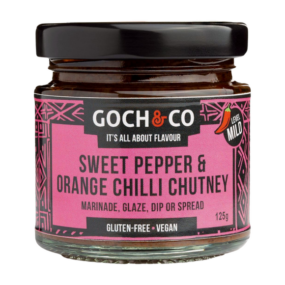 Goch & Co Sweet Pepper & Orange Chilli Chutney (125g)