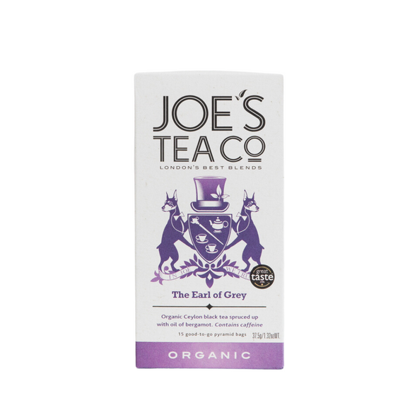 Joe's Tea Co The Earl of Grey Organic Tea (15 Pyramids)