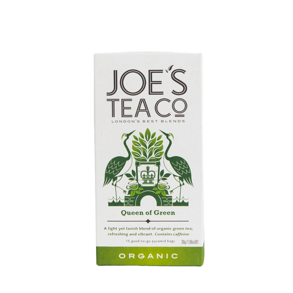 Joe's Tea Co Queen of Green Organic Tea (15 Pyramids)