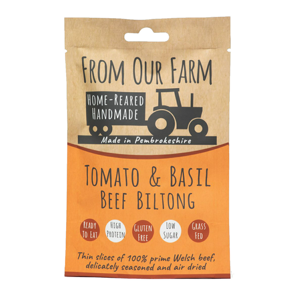 From Our Farm Tomato & Basil Biltong (35g)