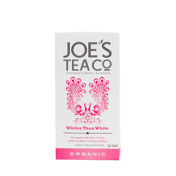 Joe's Tea Co Whiter Than White Organic Tea (15 Pyramids)