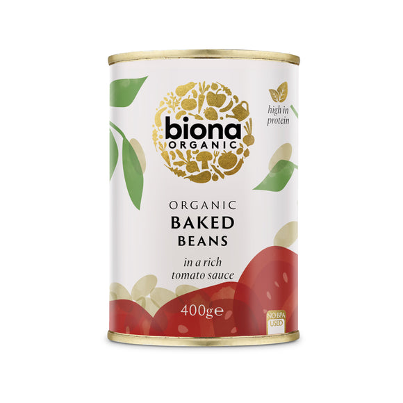 Biona Organic Baked Beans in Tomato Sauce (400g)