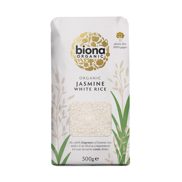Biona Organic Jasmine White Rice (500g)