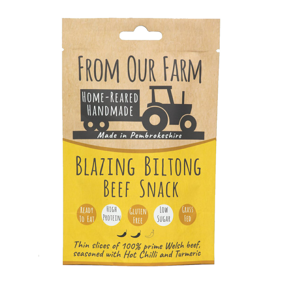 From Our Farm Blazing Biltong (35g)