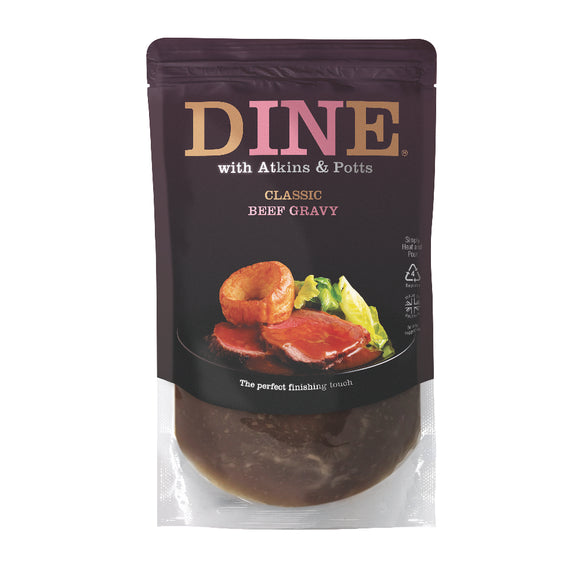 DINE with Atkins & Potts Classic Beef Gravy (350g)
