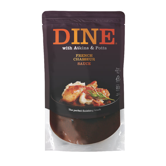 DINE with Atkins & Potts Chasseur Sauce (350g)