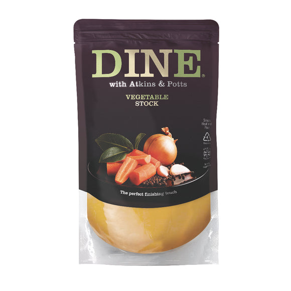 DINE with Atkins & Potts Vegetable Stock (350g)