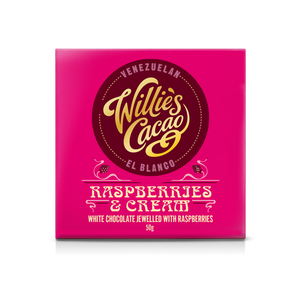 Willie's Cacao Raspberry & Cream Venezuelan Chocolate (50g)