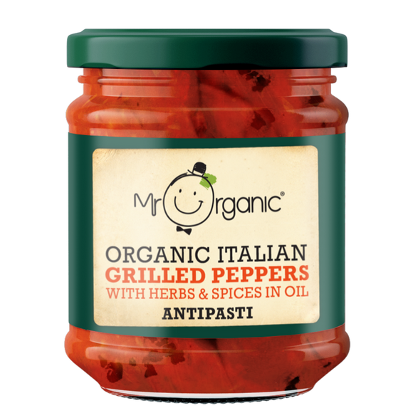 Mr Organic Grilled Peppers Antipasti (190g)