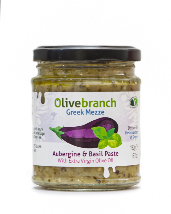 Olive Branch Aubergine & Basil Paste (190g)