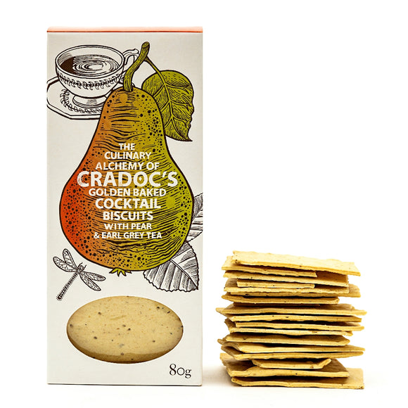 Cradoc's Cocktail Biscuits with Pear & Earl Grey (80g)