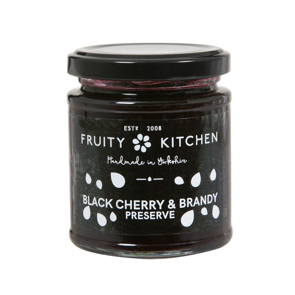 Fruity Kitchen Black Cherry & Brandy Preserve (227g)
