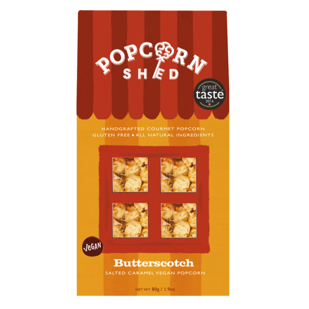 Popcorn Shed Butterscotch Gourmet Popcorn Shed (80g) – Fennel and Ginger