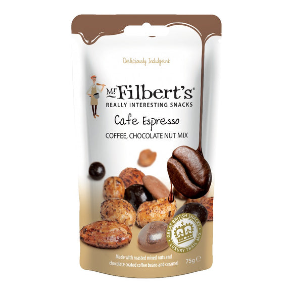 Mr Filbert's Cafe Espresso Coffee, Chocolate Nut Mix (75g)
