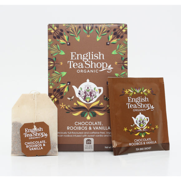 English Tea Shop Organic Chocolate Rooibos & Vanilla (20 Tea Bags)