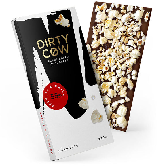 Dirty Cow Netflix & Chill Plant Based Chocolate Bar (80g)