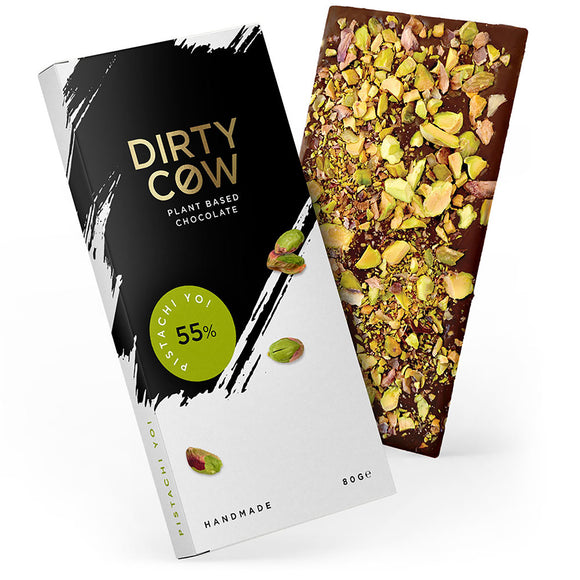 Dirty Cow Pistachi Yo! Plant Based Chocolate Bar (80g)