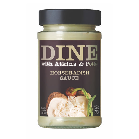 DINE with Atkins & Potts Horseradish Sauce (185g)
